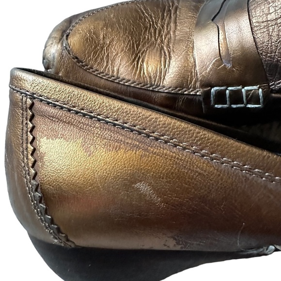 Donald J Pliner women’s Petra bronze leather loafer size 8.5 - Picture 7 of 12